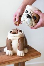 Voorraad pot hond - koekjes pot - buldog - mopshond, -, -, Nieuw, Ophalen of Verzenden