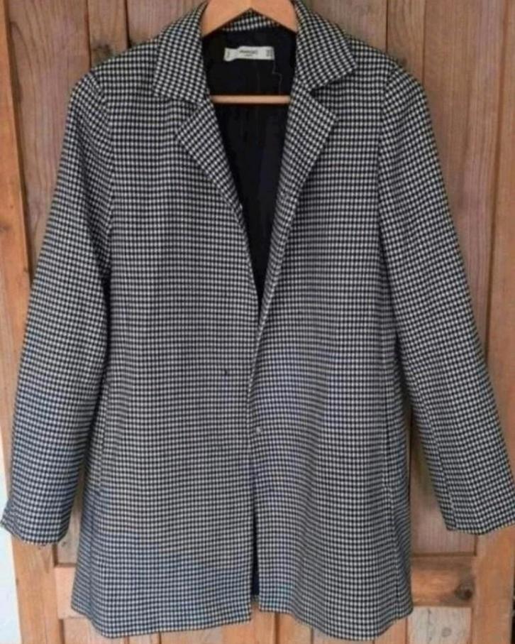 Mango Casual mantel jas ZGAN maat M, Kleding | Dames, Jasjes, Kostuums en Pakken, Zo goed als nieuw, Jasje, Maat 38/40 (M), Blauw