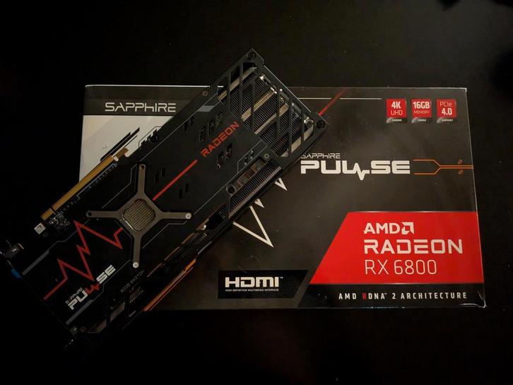 Sapphire Radeon RX 6800 Pulse 16gb, Computers en Software, Videokaarten, Zo goed als nieuw, AMD, PCI-Express 4.0, HDMI, DisplayPort