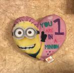 Minions kussen hartvorm, Ophalen of Verzenden, Zo goed als nieuw