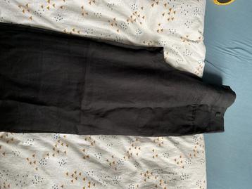 Mango Linnen Broek Zwart Maat 40 beschikbaar voor biedingen