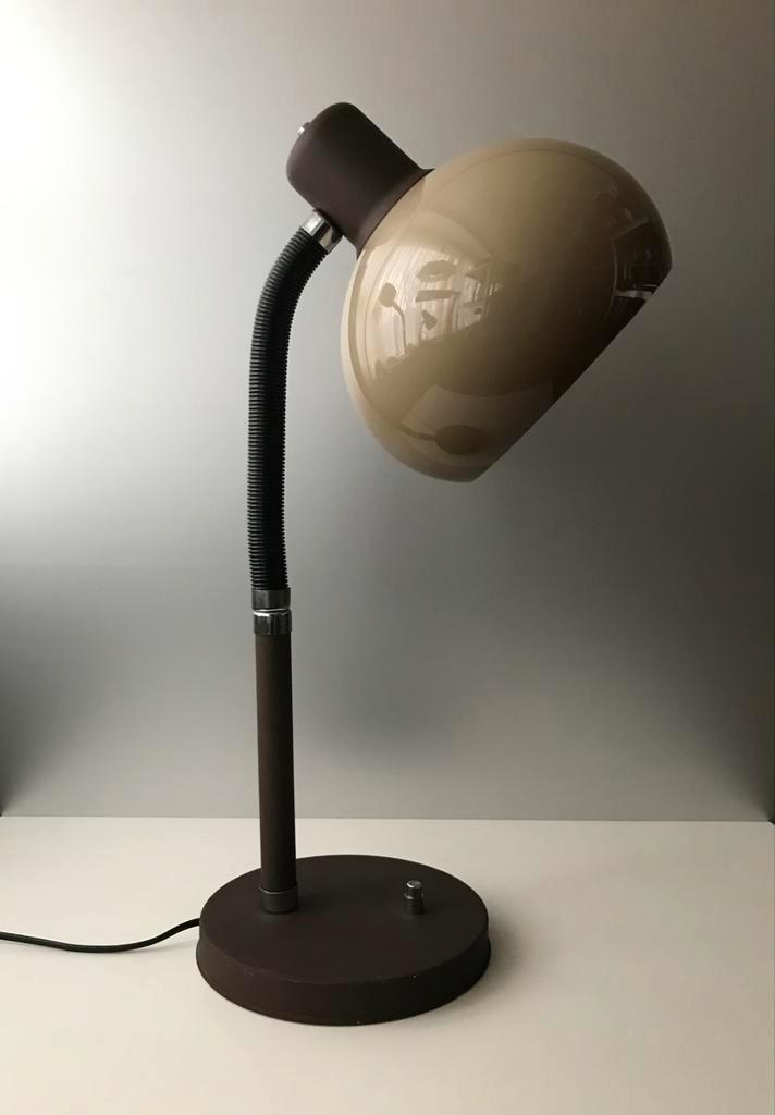 Herda plexiglass table lamp 70s, silence of the lamps vintag, Huis en Inrichting, Lampen | Tafellampen, Gebruikt, 50 tot 75 cm