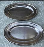 RVS  Serveerschaal diverse maten. 8 stuks. los te koop, Ophalen of Verzenden, Zo goed als nieuw