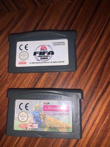 Game Boy Advance Spelletjes - FIFA & Dierenpension beschikbaar voor biedingen