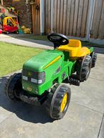 John Deere Trap Trekker met Aanhanger, Kinderen en Baby's, Speelgoed | Buiten | Voertuigen en Loopfietsen, Ophalen, Gebruikt, Trapvoertuig