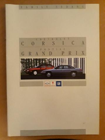 Folder Chevrolet Corsica en Pontiac Grand Prix beschikbaar voor biedingen