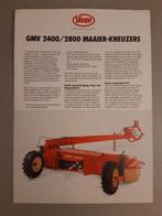 Tractor folder Vicon GMV 2400/2800 maaier/kneuzers, Boeken, Ophalen of Verzenden, Zo goed als nieuw