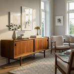 Zeldzaam mooie Noorse vintage sideboard - dressoir 60's, Scandinavisch design | Vintage | Palissander | Noors, 150 tot 200 cm