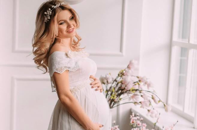 Zwangere bruid? Zwangerschaps trouwjurk!, Kleding | Dames, Trouwkleding en Trouwaccessoires, Ophalen, Nieuw, Wit, Trouwjurk