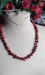Prachtige Ketting Bloedkoraal Rode Koralen Zilver 925, Sieraden, Tassen en Uiterlijk, Kettingen, Ophalen, Nieuw, Steen of Mineraal