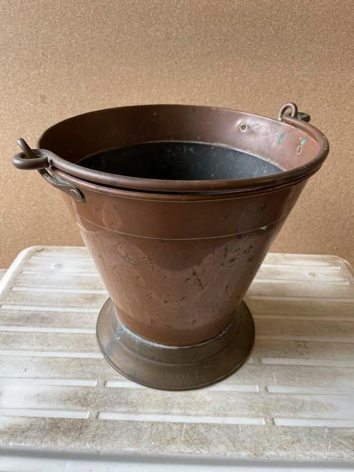 Antieke Koperen Emmer, Antiek en Kunst, Antiek | Koper en Brons, Koper, Ophalen of Verzenden