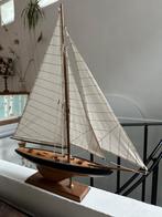 Vintage model zeilboot, modelbouw schip, Ophalen, Gebruikt