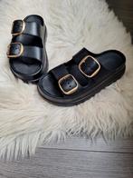 Zo goed als nieuwe zwarte slippers, Ophalen of Verzenden, Zo goed als nieuw