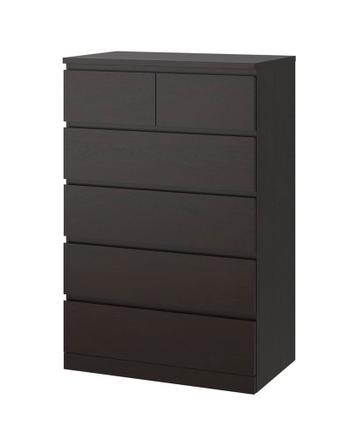 IKEA Malm Kast met 6 Lades - afbeelding 1