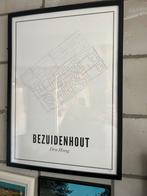 Poster in lijst Wijck Bezuidenhout Den Haag, Huis en Inrichting, Ophalen of Verzenden, Zo goed als nieuw, Foto of Poster, 50 tot 75 cm