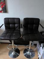 Bar tafel met bar krukken, 2 krukken, Ophalen, Zo goed als nieuw, 90 cm of meer