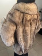 Prachtige Vintage Zilvervos Bontjas met Kraag, Ophalen of Verzenden, Zo goed als nieuw, Maat 38/40 (M), Grijs