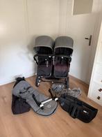 Bugaboo donkey duo zwart grijs, Gebruikt, Verstelbare duwstang, Bugaboo, Ophalen