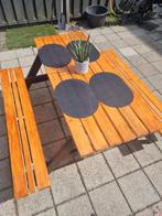Nette picknicktafel, Ophalen of Verzenden, Gebruikt, Rechthoekig