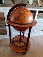 Grote Vintage globebar werldbol frank kast, Huis en Inrichting, Ophalen of Verzenden, Zo goed als nieuw