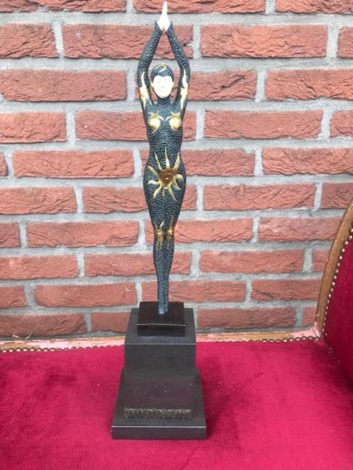 Weens brons: prachtbeeld! STARFISH, Antiek en Kunst, Kunst | Beelden en Houtsnijwerken, Ophalen of Verzenden