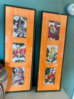 Set van 2 ingelijste botanische prenten, Huis en Inrichting, Ophalen of Verzenden, Minder dan 50 cm, Schilderij, Minder dan 50 cm