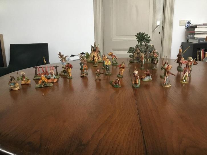 Elastolin indianen en cowboys, Antiek en Kunst, Antiek | Speelgoed, Ophalen of Verzenden