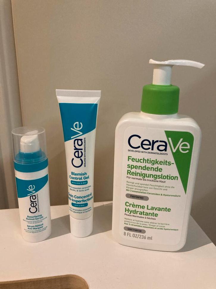 CeraVe Set - Retinol, Blemish Control, Reiniger - Nieuw!, Sieraden, Tassen en Uiterlijk, Uiterlijk | Gezichtsverzorging, Nieuw