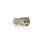 Nedis F-Connector | Recht | Male | Vernikkeld | 75 Ohm | Twi