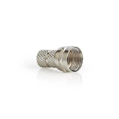 Nedis F-Connector | Recht | Male | Vernikkeld | 75 Ohm | Twi, Computers en Software, Pc- en Netwerkkabels
