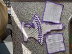 Gebreide-gehaakte pannenlappen, Huis en Inrichting, Keuken | Textiel, Ophalen of Verzenden, Nieuw, Overige kleuren, Overige typen