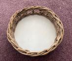 Rotan dienblad, Ophalen of Verzenden, Gebruikt, Rond, Overige materialen