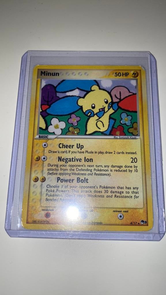 Minun 4/17 Holo, Ophalen of Verzenden, Zo goed als nieuw