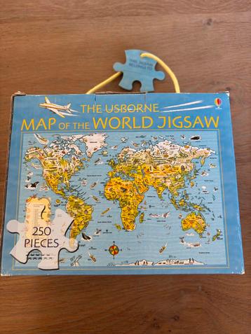 Usborne Wereldkaart Puzzel - 250 stukjes NIEUW beschikbaar voor biedingen