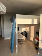 Brede hoogslaper Battistella Nidi met bureau matras 120x200, Huis en Inrichting, Slaapkamer | Stapelbedden en Hoogslapers, Ophalen