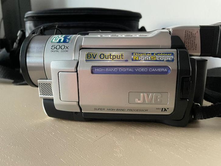 JVC GR-DVL160EG miniDV camera, Audio, Tv en Foto, Videocamera's Digitaal, Zo goed als nieuw, Camera, Mini dv, JVC, 8 tot 20x, Ingebouwde lamp