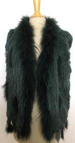 Prachtig groen konijn bont gilet/vest! L, Kleding | Dames, Verzenden, Zo goed als nieuw, Maat 42/44 (L), Groen