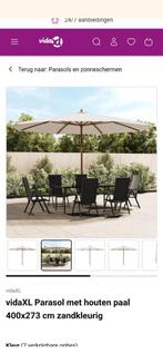 Parasol 4 m grijs!, Ophalen of Verzenden, Nieuw