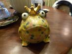 2 x Pomme pidou spaarpot kikker 26 cm + eend 17 cm  zgan, Verzamelen, Ophalen of Verzenden, Zo goed als nieuw, Steen, Aardewerk of Keramiek
