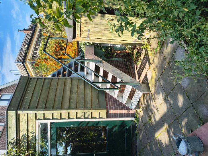Metalen buitentrap, Doe-het-zelf en Verbouw, Ladders en Trappen, Zo goed als nieuw, 2 tot 4 meter, Ophalen of Verzenden