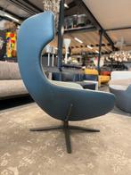 Leolux Caruzzo Relax fauteuil Stof Design draai stoel leer, Leer, Ophalen of Verzenden