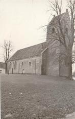 Obergum 3xFotokaart Ned. Herv. Kerk, Orgel, voet Preekstoel, Ophalen of Verzenden, 1940 tot 1960, Ongelopen, Groningen