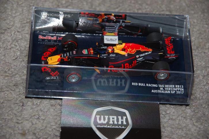 1:43 RED BULL F1 RB13 AUSTRALIA VERSTAPPEN Minichamps WRH, Hobby en Vrije tijd, Modelauto's | 1:43, Zo goed als nieuw, Auto, Overige merken