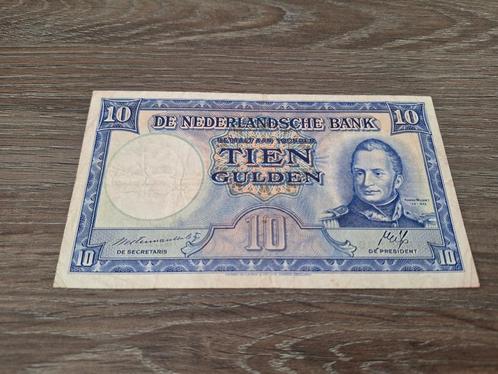 Biljet 10 gulden Willem I / Staatsmijnen, 1945, Postzegels en Munten, Bankbiljetten | Nederland, 10 gulden, Ophalen of Verzenden