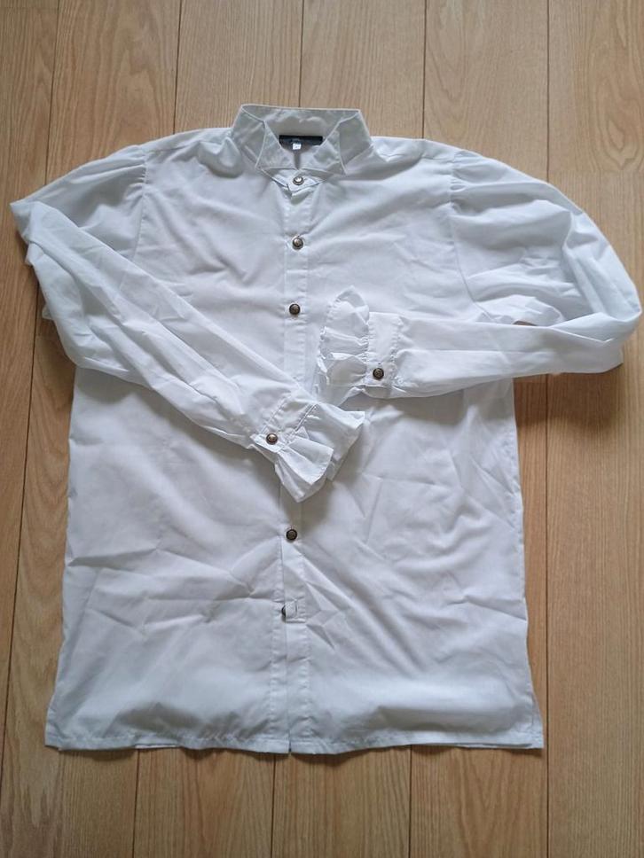 Nieuw Renaissance overhemd wit - Blackplanet - L, Kleding | Heren, Overhemden, Nieuw, Halswijdte 41/42 (L), Wit, Ophalen of Verzenden