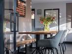 Bistro Eettafel - Eikenhout & Metaal, Ophalen, 50 tot 100 cm, 50 tot 100 cm, Zo goed als nieuw