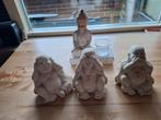 3 boedha beeldjes horen zien zwijgen + GRATIS Buddha waxine, Ophalen of Verzenden