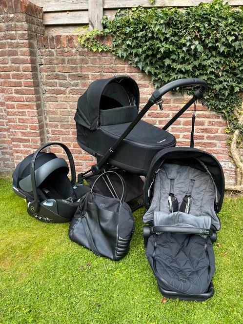Cybex Priam Platinum Black - complete set, Kinderen en Baby's, Kinderwagens en Combinaties, Gebruikt, Combiwagen, Overige merken