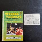 Programma en ticket  Vitesse  - Fortuna Sittard 1997-1998., Vitesse, Gebruikt, Verzenden
