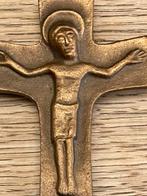 Bronzen Kruisbeeld - 7x5,5 cm, Ophalen of Verzenden